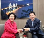 창원 김영선 의원, 국토부장관 만난 까닭은?