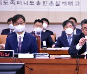 감사원 국감.."유병호 사무총장, 문자·통화 밝혀라" 野 맹공[영상]