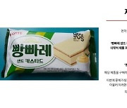 롯데제과, '빵빠레 샌드 카스타드' 세균수 초과.."전부 회수"