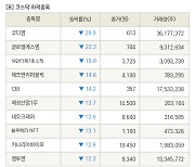 [fnRASSI]장마감, 코스닥 하락 종목(코디엠 -29.9% ↓)