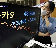 블룸버그 "카카오 주가 6% 폭락, 독과점 논의 봇물"