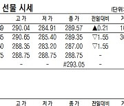 [데이터로 보는 증시]코스피200지수·국채·달러 선물 시세(10월 17일)