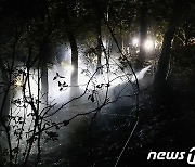 대구 학산공원 인근 산불 20여분 만에 진화..165㎡ 피해