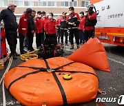 산림청 대형산불 대응체계 실전훈련..지상·공중 진화자원 총동원