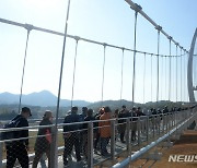 임실군, 옥정호 출렁다리·붕어섬 동시 개통·개방.. 관광객 급증