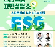 경과원, 11월2일 스타트업 고민상담소..ESG 주제 논의