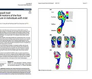 평발 환자, 일반인에 비해 하중이 무게 중심의 안족에 치우쳐 있어