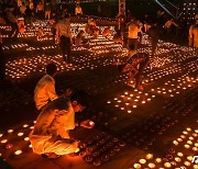 폭죽 금지됐는데..인도, 힌두교 최대 축제 디왈리에 대기 오염 몸살