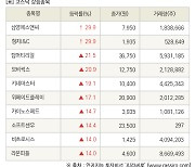 [fnRASSI]장마감, 코스닥 상승 종목(삼영에스앤씨 29.9% ↑)