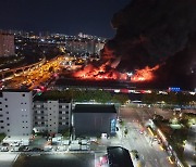 대구 농수산물 도매시장 큰 불..3시간여 만에 진화, 입주 점포 40% 피해