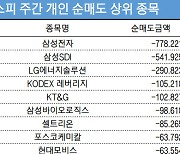 코스피 주간 개인 순매도 1위 '삼성전자'