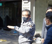 이태원 압사 사고 현장 둘러보는 윤희근 경찰청장