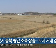 3분기 충북 땅값 소폭 상승…토지 거래 감소