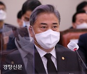 답변하는 박진 외교부장관[경향포토]