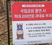 태백산국립공원, 공원 내 흡연 최대 200만 원 과태료