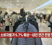 (영상)10월 소비자물가 5.7% 예상…내년 연간 전망 엇갈려