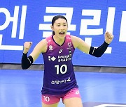 [Ms포토]김연경 '주먹을 불끈'