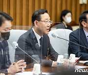 발언하는 주호영 국민의힘 원내대표