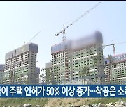 올해 들어 주택 인허가 50% 이상 증가…착공은 소폭 증가