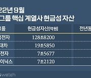 4대그룹 주요계열사 주머니 보니…'위기땐 현금'