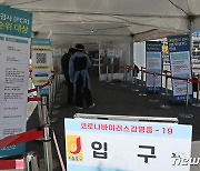 코로나19 확진자는 증가세…서울역 선별진료소는 한산