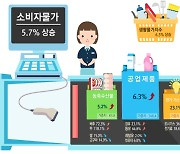 10월 소비자물가 다시 상승세…내수시장 위축 지속