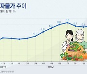 10월 소비자물가 5.7%↑…석달째 5%대[그래픽뉴스]