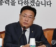 발언하는 정진석 비상대책위원장