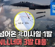 [영상] 北미사일 최소 17발 도발…軍, NLL이북 공해상 미사일 3발 대응