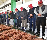 포항 구룡포수협서 올해 첫 대게 경매…박달게 4만3천원에 낙찰