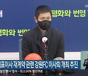 이영표 대표이사 재계약 관련 강원FC 이사회 개최 추진