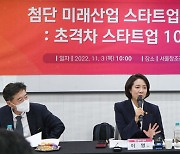 첨단 미래산업 육성 전략 관련 발언 하는 이영 장관