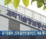 과기정통부, 25개 출연연 블라인드 채용 폐지 추진