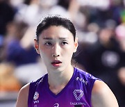 [ST포토] 서브 준비하는 김연경