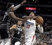 Clippers Spurs Basketball