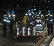 용산역 출발한 무궁화호 1량 탈선