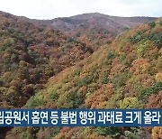 국립공원서 흡연 등 불법 행위 과태료 크게 올라