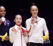 (SP)BRITAIN-LIVERPOOL-ARTISTIC GYMNASTICS-WORLD CHAMPIONSHIPS-WOMEN'S UNEVEN BARS FINAL