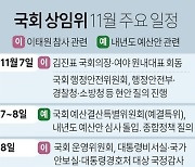 [그래픽] 국회 상임위 11월 주요 일정