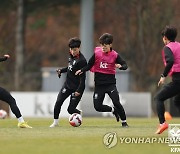 뉴질랜드전 대비 훈련하는 여자축구 대표팀