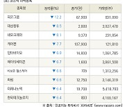 [fnRASSI]장마감, 코스닥 하락 종목(피코그램 -12.2% ↓)