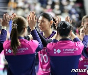 '김연경 효과' 흥국생명, 4년 만에 5000 관중 달성