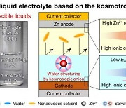 사고 없고 '수명 3배'…물로 만든 아연이온전지 개발