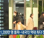 [주요 단신] 관광객 1,200만 명 돌파…내국인 역대 최다 전망 외