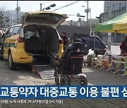 울산 교통약자 대중교통 이용 불편 심각