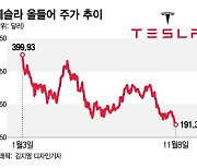 애타는 서학개미…300불 vs 100불, 시험대 오른 테슬라[오미주]