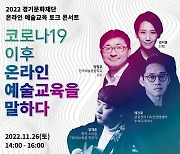 26일 ‘2022 경기문화재단 온라인 예술교육’ 토크 콘서트