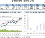 10월 장·단기 금리 급등...회사채 미매각률 33.4%