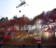 경북 청송 국립공원 구역서 산불…2시간여 만에 진화