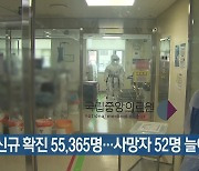 신규 확진 55,365명…사망자 52명 늘어